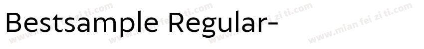 Bestsample Regular字体转换